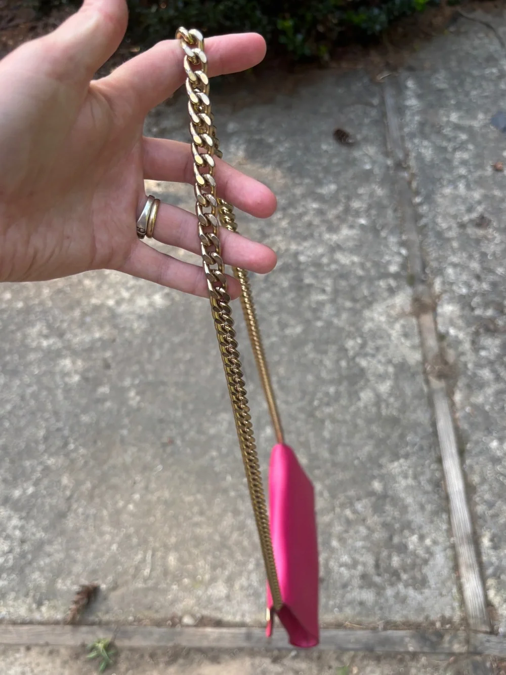 Furla Pink Leather Crossbody Bag